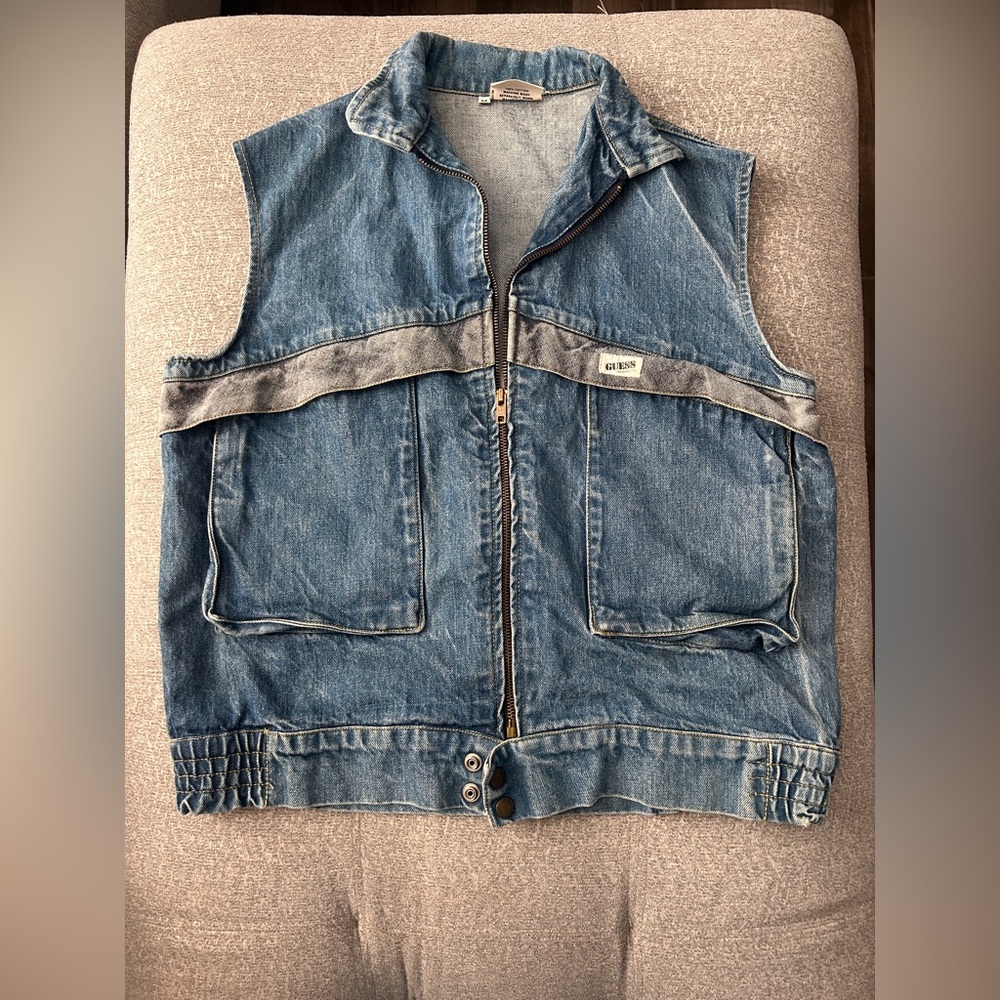 Guess by Georges Marciano Blue Denim Vest